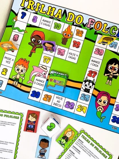 Trilha do Folclore Brasileiro | Jogo Pedagógico para Imprimir — amostra 7: Quer levar para sua sala de aula um recurso que…