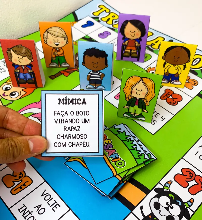 Trilha do Folclore: jogo pedagógico em PDF para imprimir — amostra 4: Para quem é indicado
