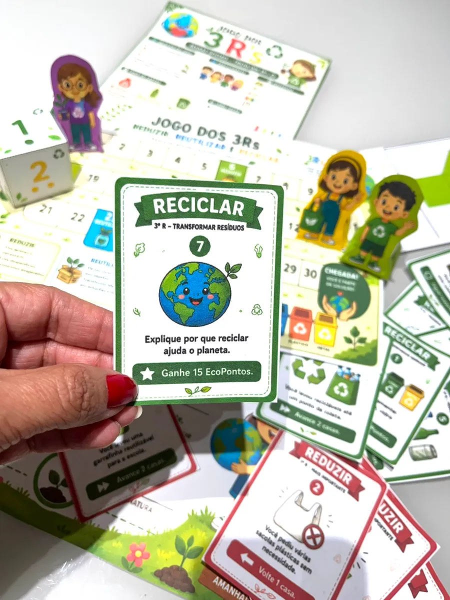 Trilha dos 3 R's - Recurso Pedagógico: Sustentabilidade — amostra 4: Transforme a aula sobre sustentabilidade em uma…