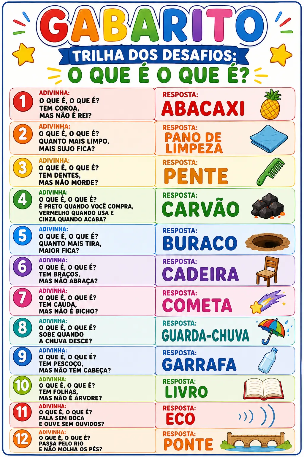 🎲✨ TRILHA DOS DESAFIOS – O QUE É, O QUE É? ✨🎲 — amostra 1: 🎲✨ TRILHA DOS DESAFIOS – O QUE É, O QUE É? ✨🎲