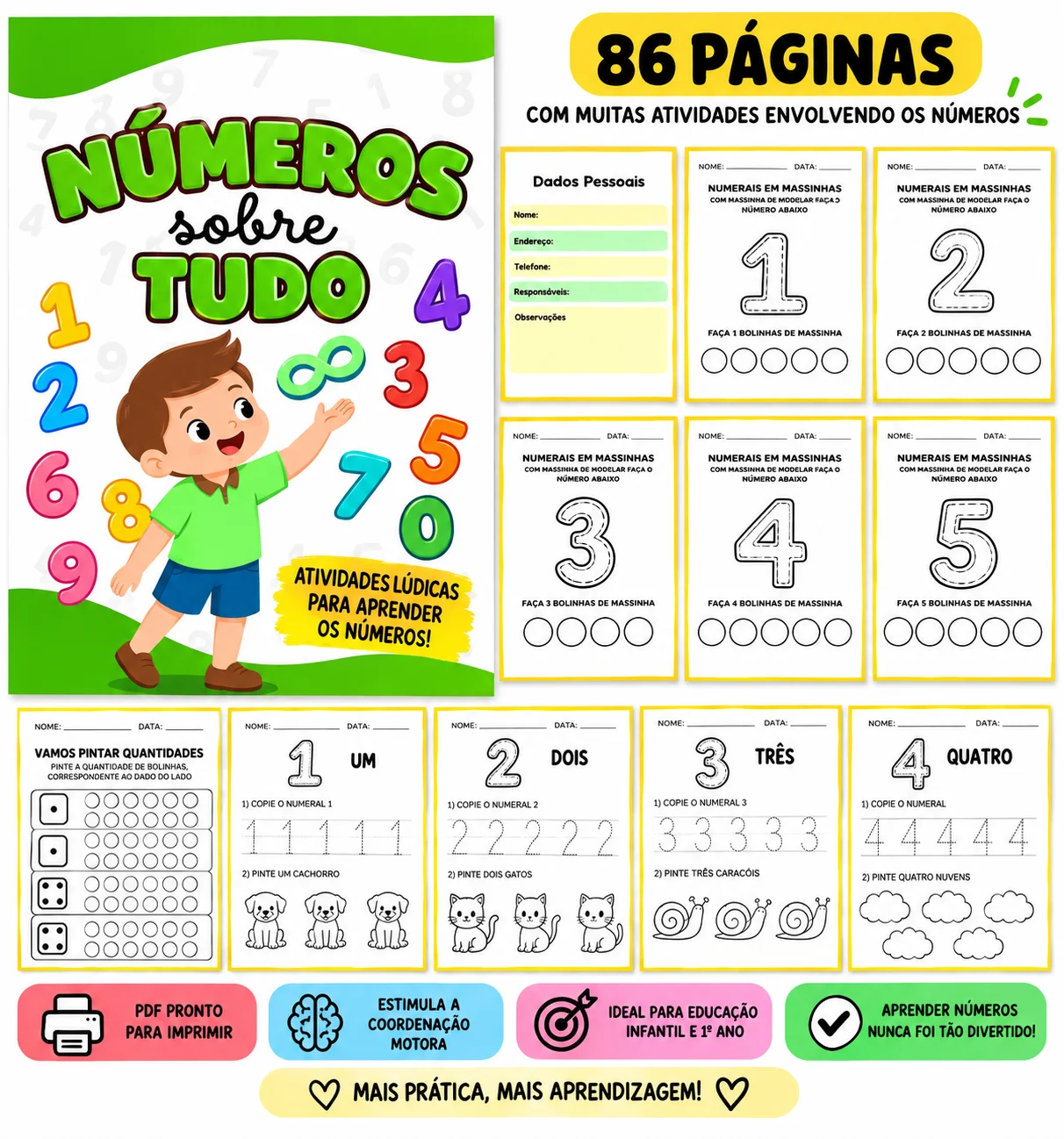 Tudo Sobre Números – Apostila com 86 Páginas — capa do material