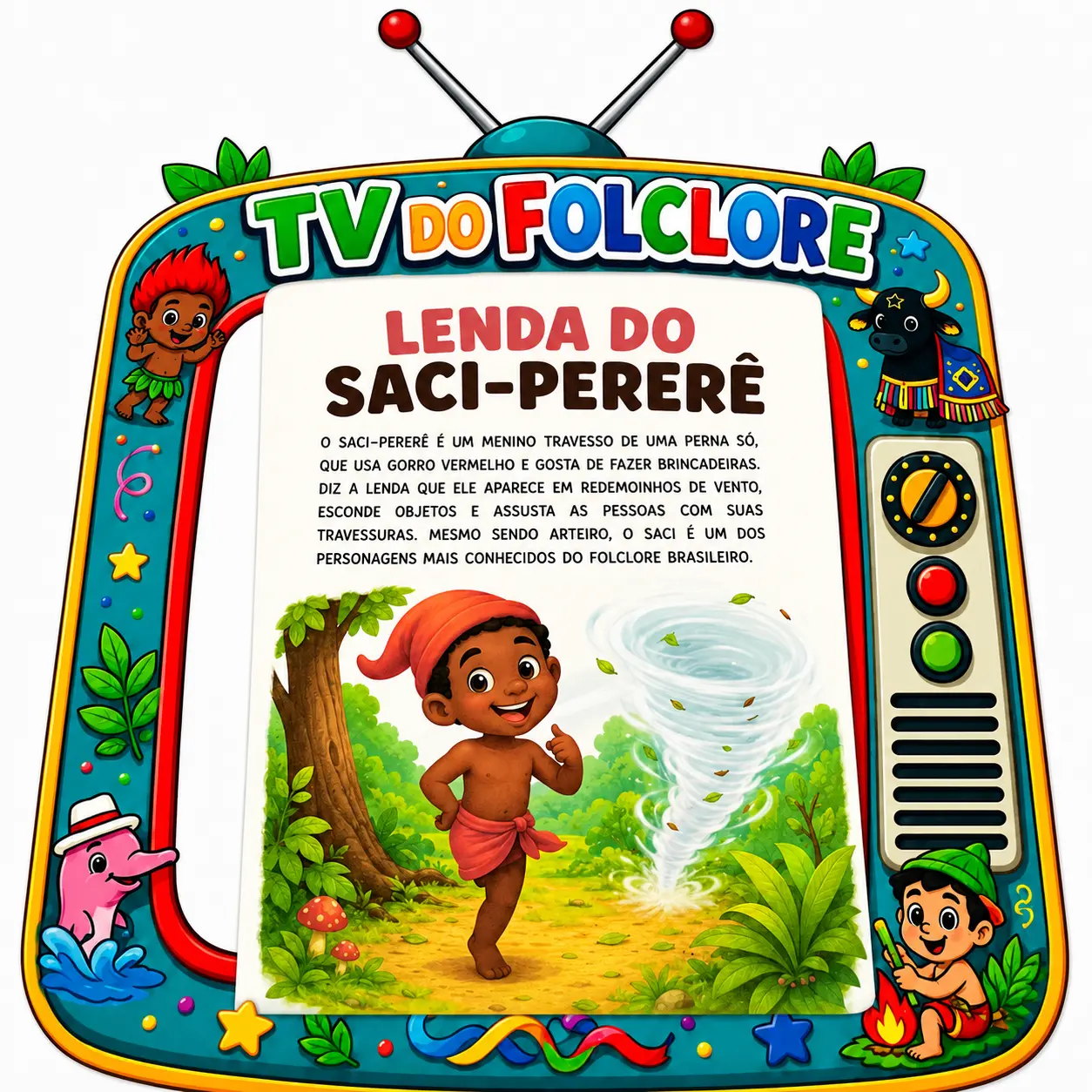 TV DO FOLCLORE – Atividades para Imprimir — Alfabetização para Educação Infantil: TV do Folclore : um recurso interativo…