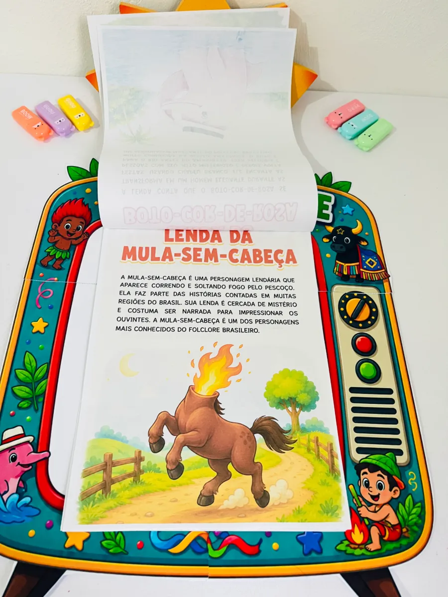 TV do Folclore - Recurso Pedagógico para Educação Infantil — amostra 4: Deixe sua aula de Folclore muito mais divertida,…