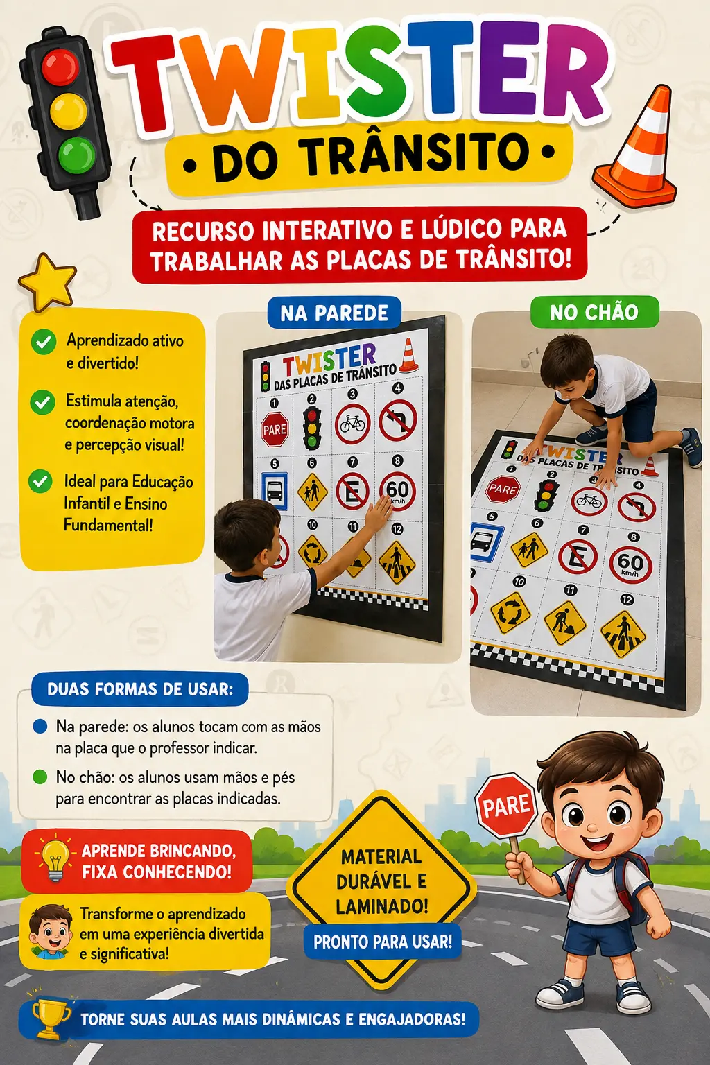 Twister das Placas de Trânsito (PLR Consumidor final) — capa do material