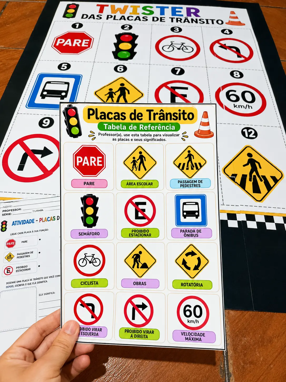Twister das Placas de Trânsito - Semana do Trânsito — amostra 4: Um recurso lúdico, interativo e superdivertido para… Twister das Placas de Trânsito - Semana do Trânsito — amostra 4: Um recurso lúdico, interativo e superdivertido para…
