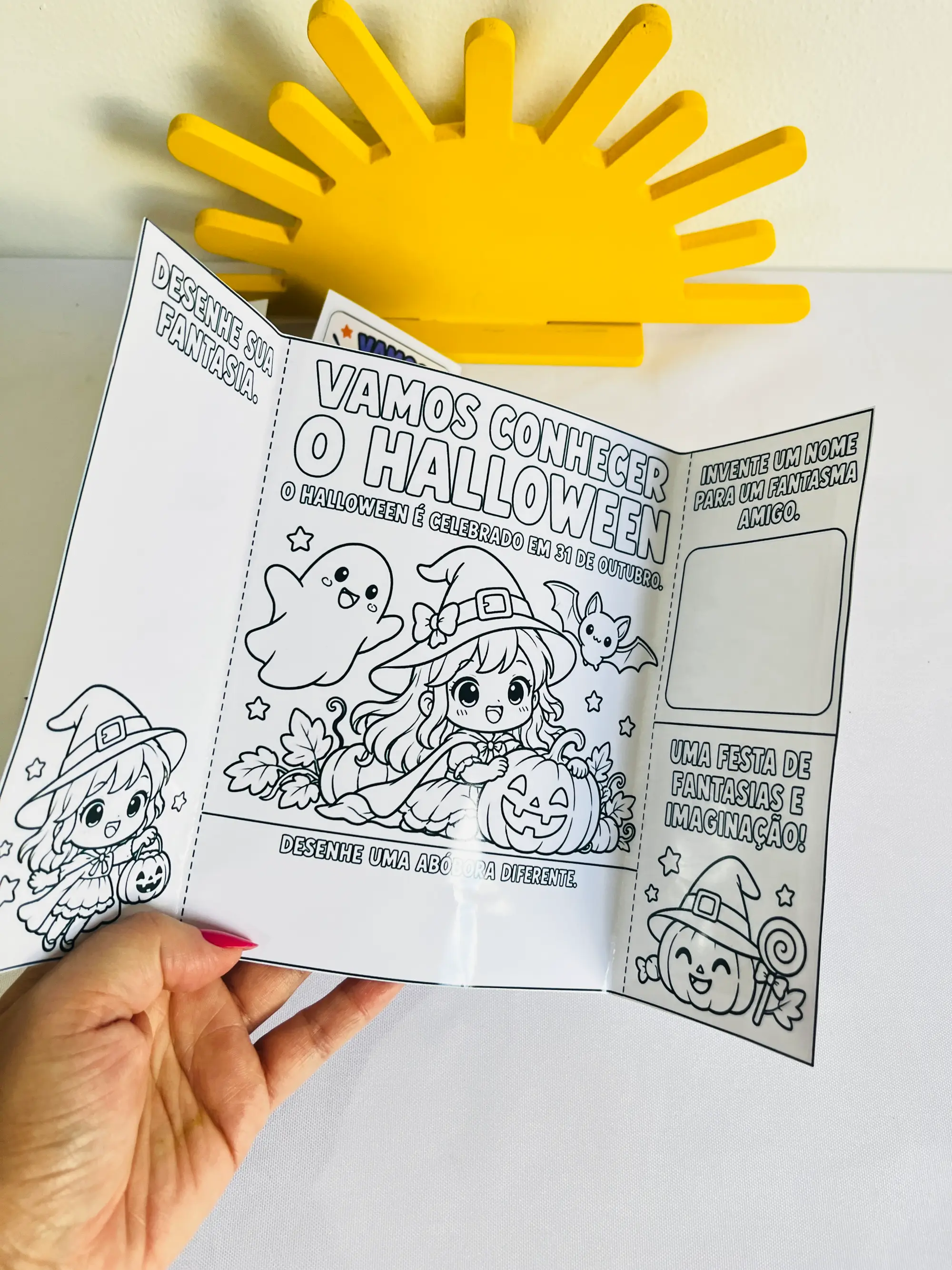 🎃 UM HALLOWEEN CHEIO DE IMAGINAÇÃO! em PDF — amostra 1: Que tal transformar a data em uma atividade criativa com sua turma