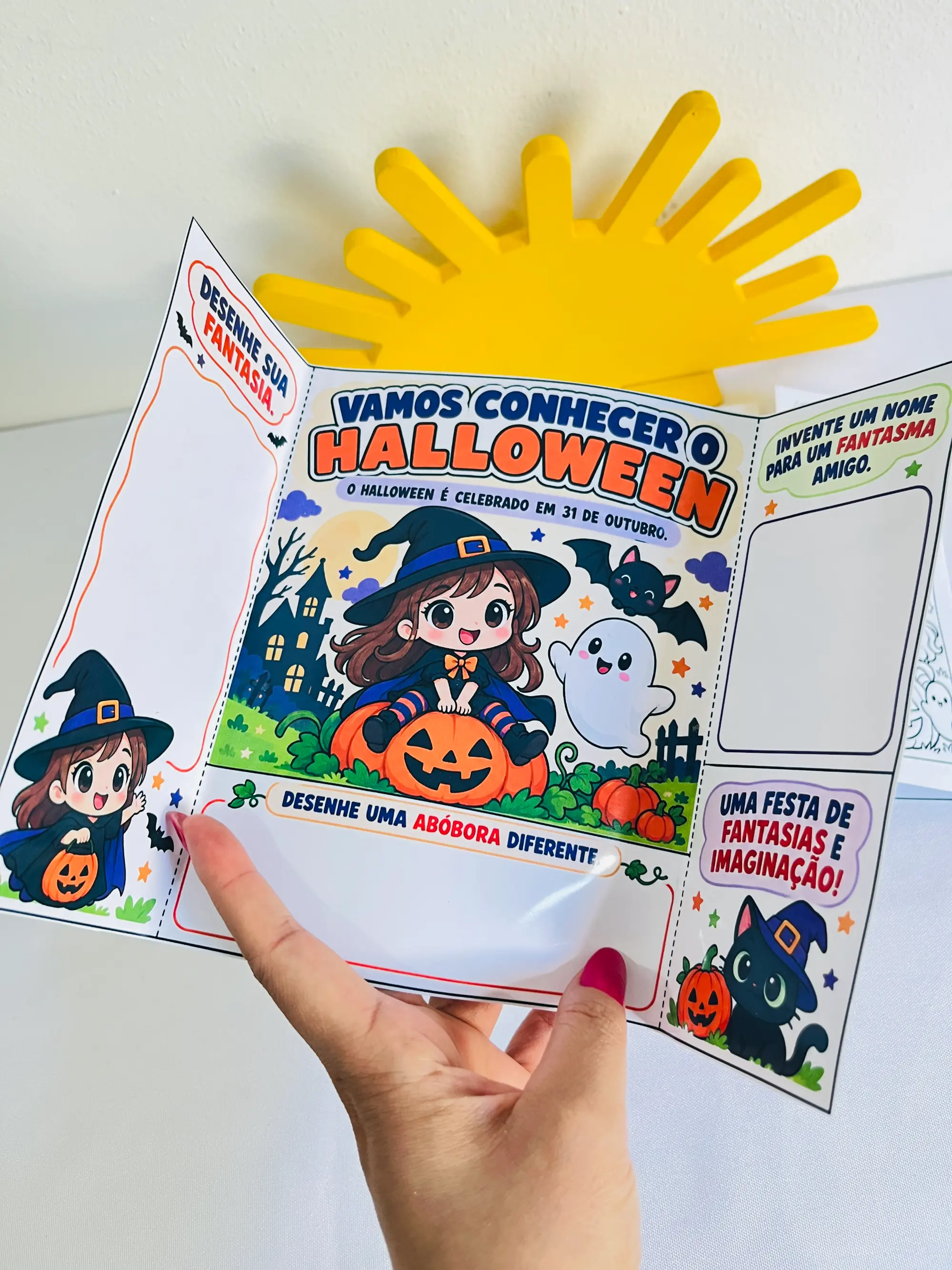 🎃 UM HALLOWEEN CHEIO DE IMAGINAÇÃO! em PDF — amostra 3: Que tal transformar a data em uma atividade criativa com sua turma