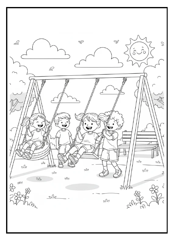 🎨☀️ UM MONTÃO DE DESENHOS PARA COLORIR NAS FÉRIAS! 🌈🖍️ — amostra 7: Este livrinho reúne desenhos para colorir com cenas…