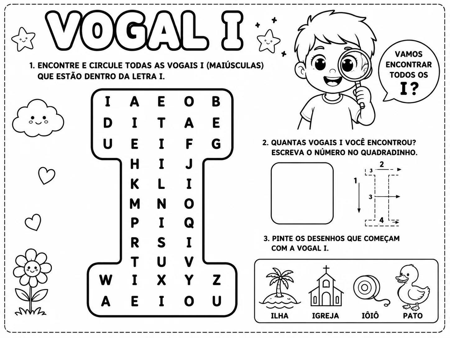 Um recurso pensado especialmente para tornar o aprendizado das vogais. — amostra 3: 🌈✨ VOGAIS MÁGICAS – APRENDER É DIVERTIDO