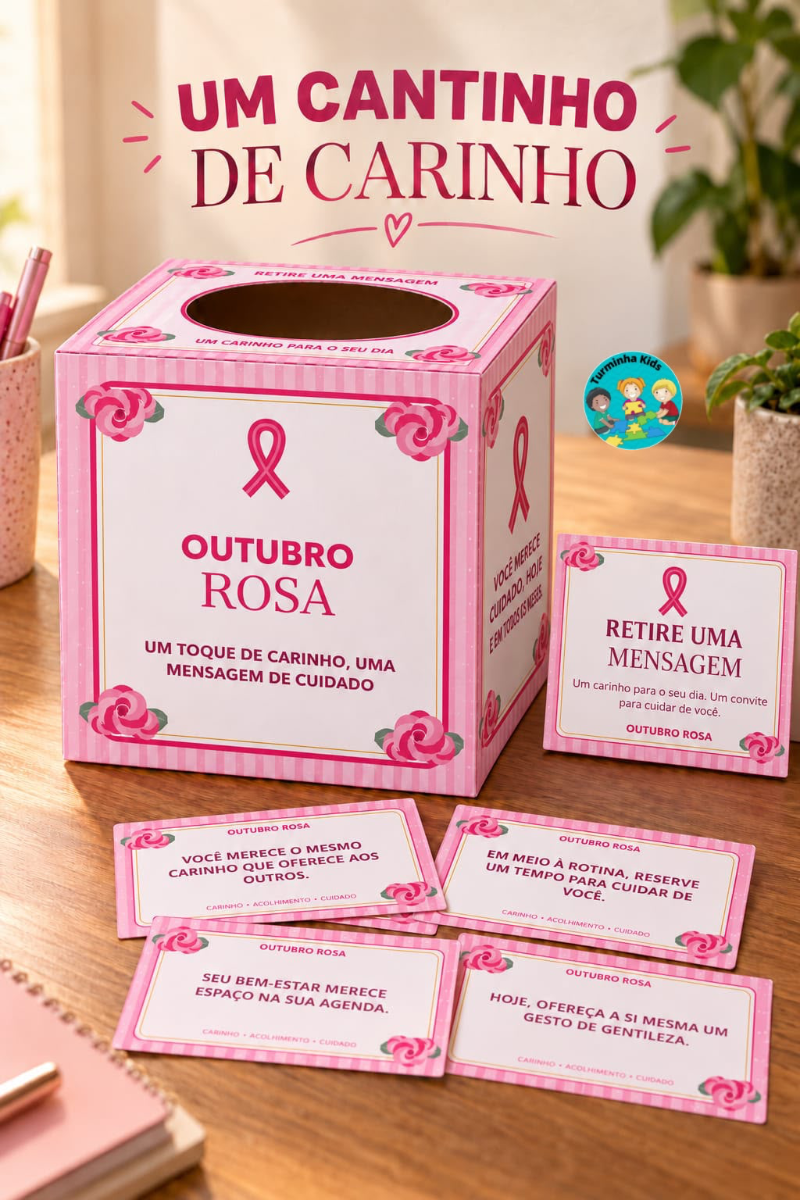 🎀 UM TOQUE DE CARINHO, UMA MENSAGEM DE CUIDADO! 💰8,00 Transforme seu espaço em um cantinho de acolhimento com a Caixa de…