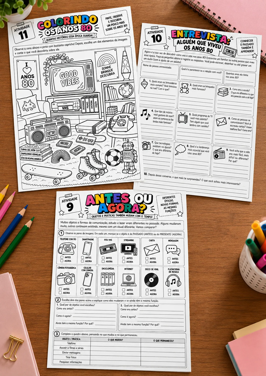 UMA VIAGEM AOS ANOS 80! Projeto Pedagógico Completo. — amostra 7: Um projeto pedagógico completo que convida os alunos a…