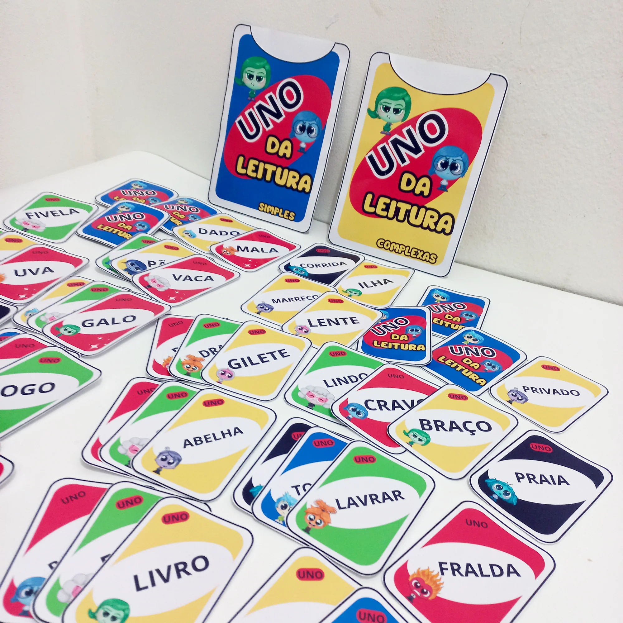 UNO da Leitura: Jogo de Cartas para Alfabetização — amostra 2: Jogo UNO da Leitura para alfabetização, com cartas de…