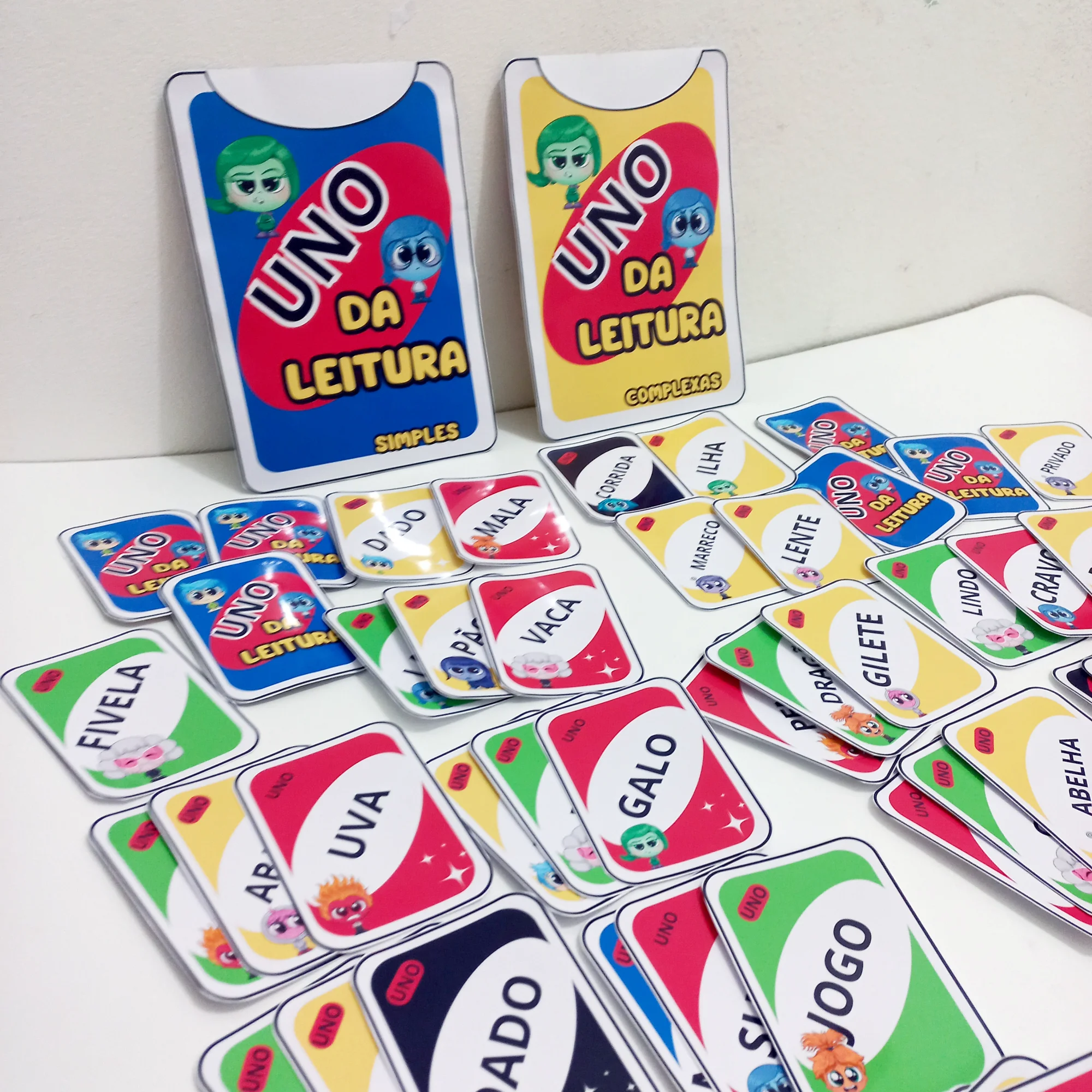 UNO da Leitura: Jogo de Cartas para Alfabetização — amostra 4: Jogo UNO da Leitura para alfabetização, com cartas de…
