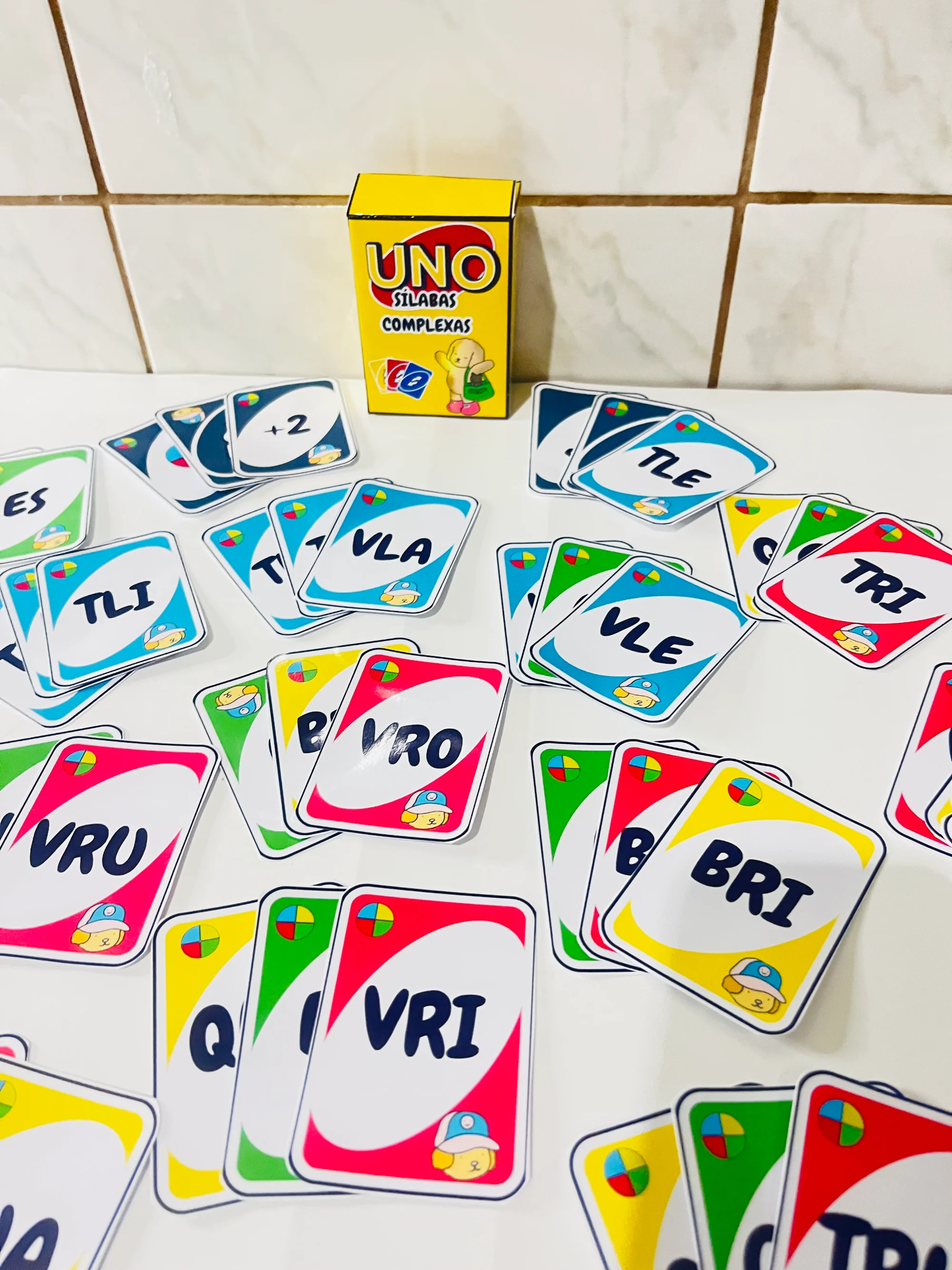 🃏✨ UNO DAS SÍLABAS COMPLEXAS– ALFABETIZAÇÃO INICIAL — amostra 6: Com o UNO DAS SÍLABAS – Bobbie Goods , seus alunos vão…