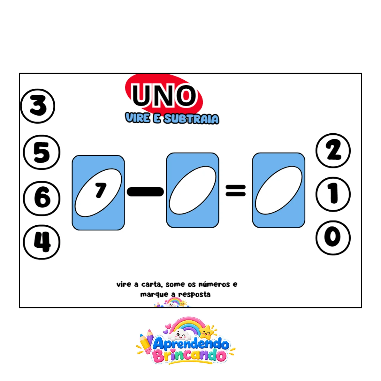 UNO Vire e Subtraia – Jogo Pedagógico de Subtração para Imprimir — amostra 4: PARA QUEM É INDICADO?