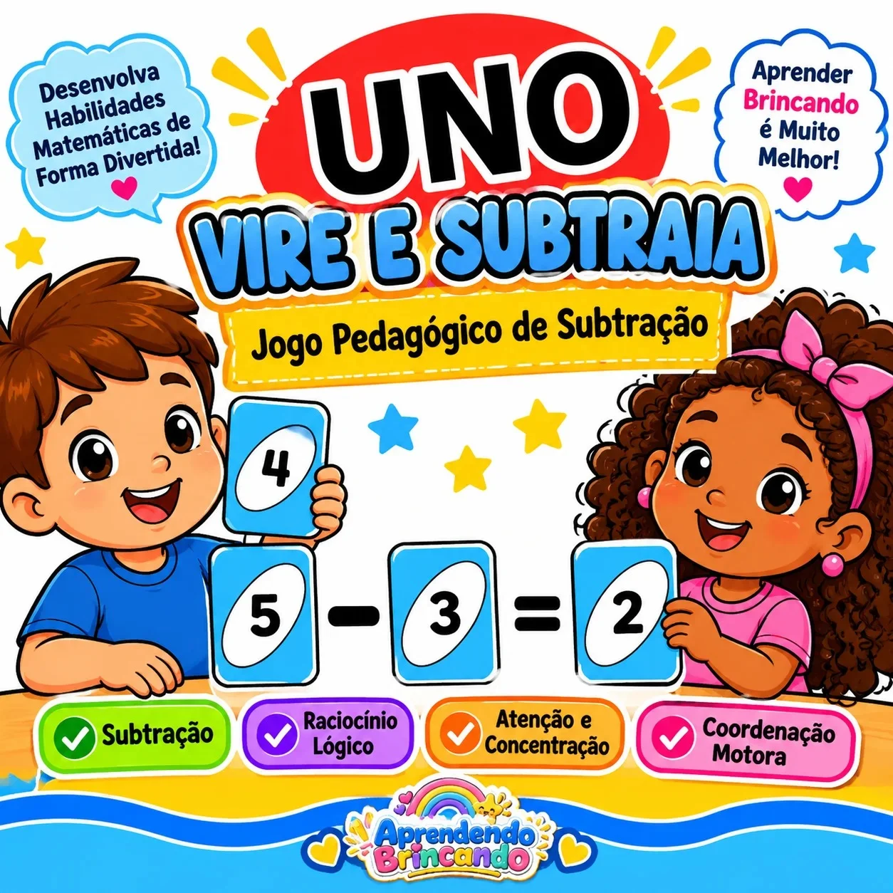 UNO Vire e Subtraia – Jogo Pedagógico de Subtração para Imprimir — Matemática para Todas as séries: Torne a aprendizagem da…