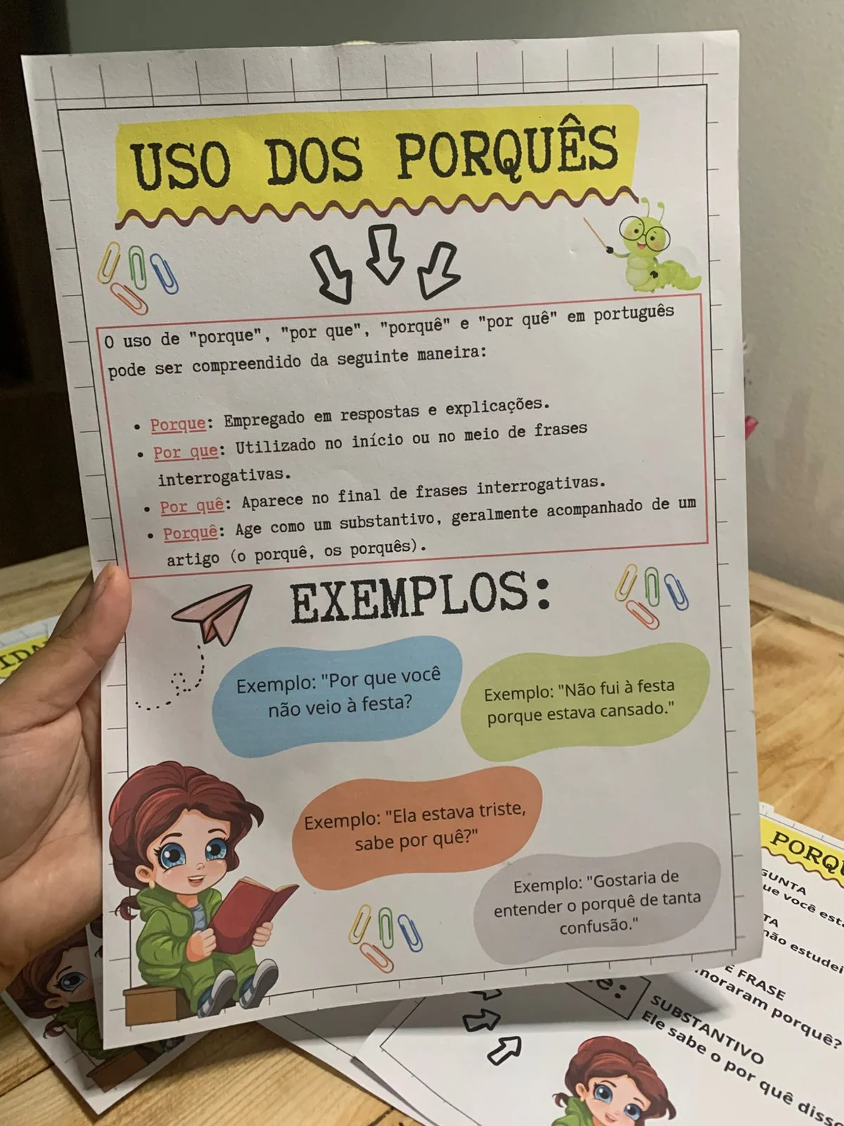 USO DOS PORQUÊS – APRENDA DE FORMA SIMPLES, VISUAL E PRÁTICA! ✏️💡 — amostra 6: Por que, porque, por quê ou porquê