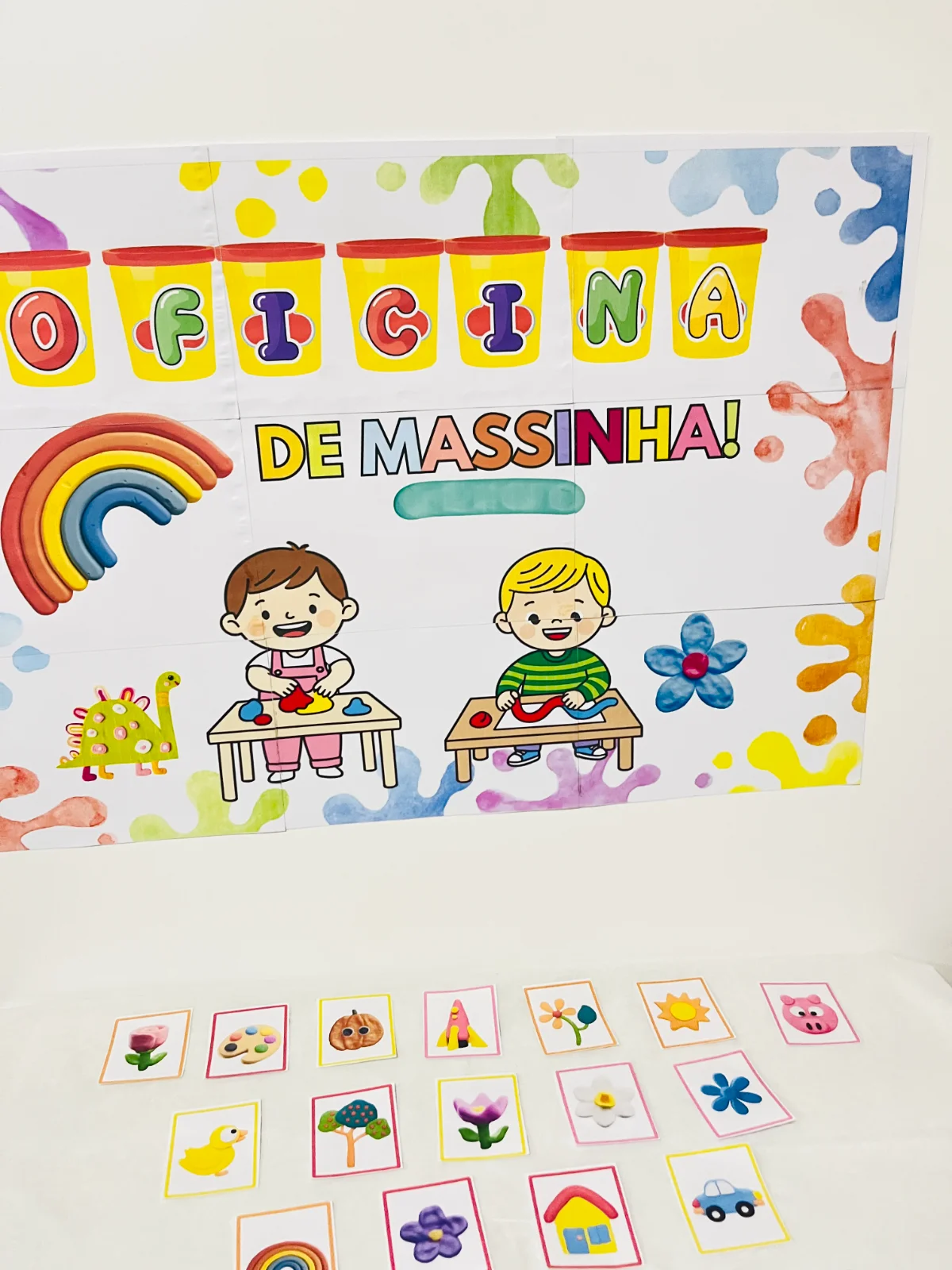 Vamos Brincar com Massinha – Cards Divertidos para Educação Infantil — amostra 1: A Oficina de Massinha de Modelar é um…