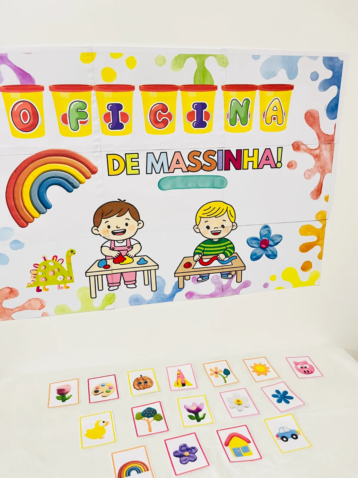 Vamos Brincar com Massinha – Cards Divertidos para Educação Infantil — amostra 2: A Oficina de Massinha de Modelar é um…