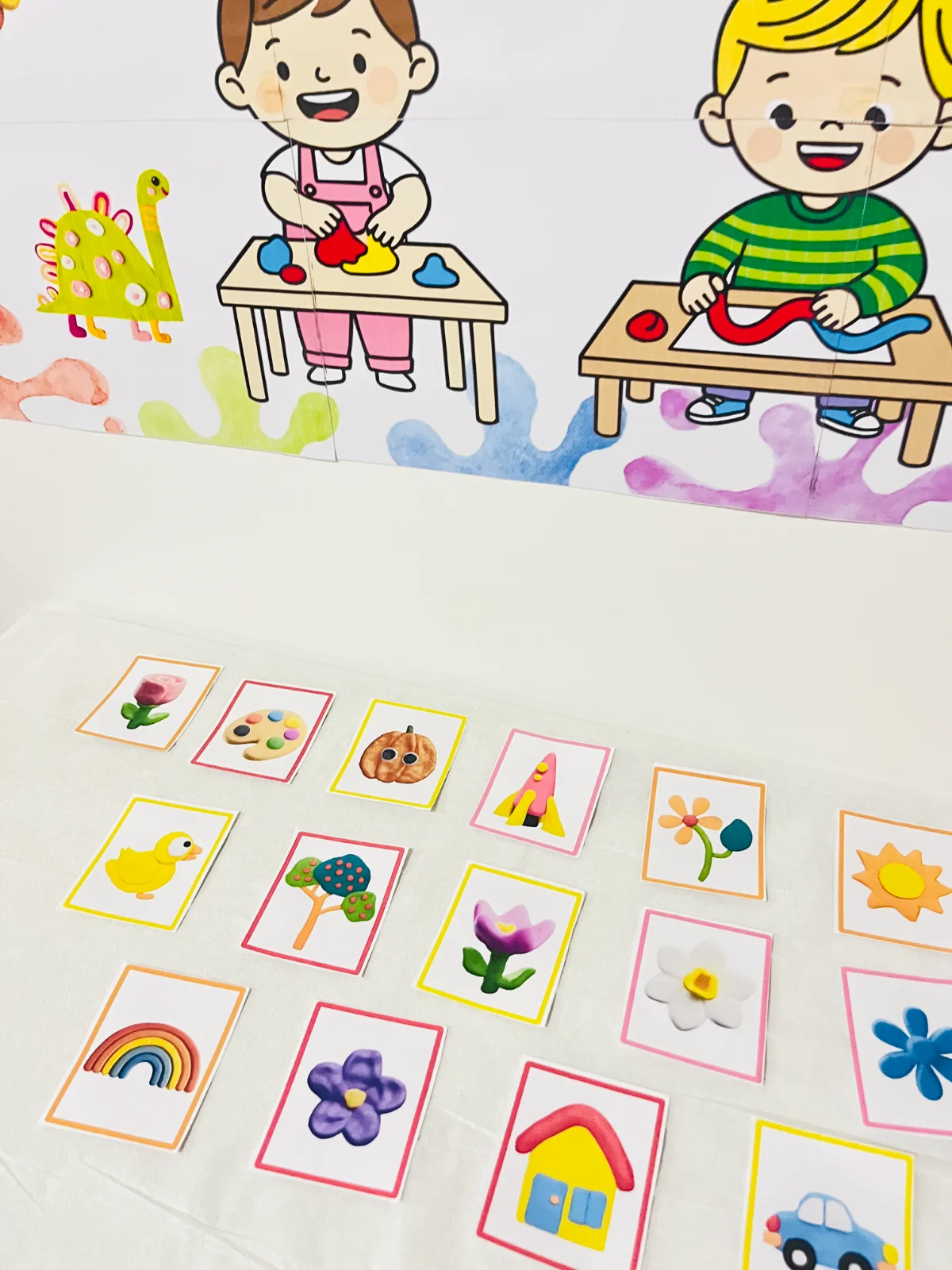 Vamos Brincar com Massinha – Cards Divertidos para Educação Infantil — amostra 4: A Oficina de Massinha de Modelar é um…