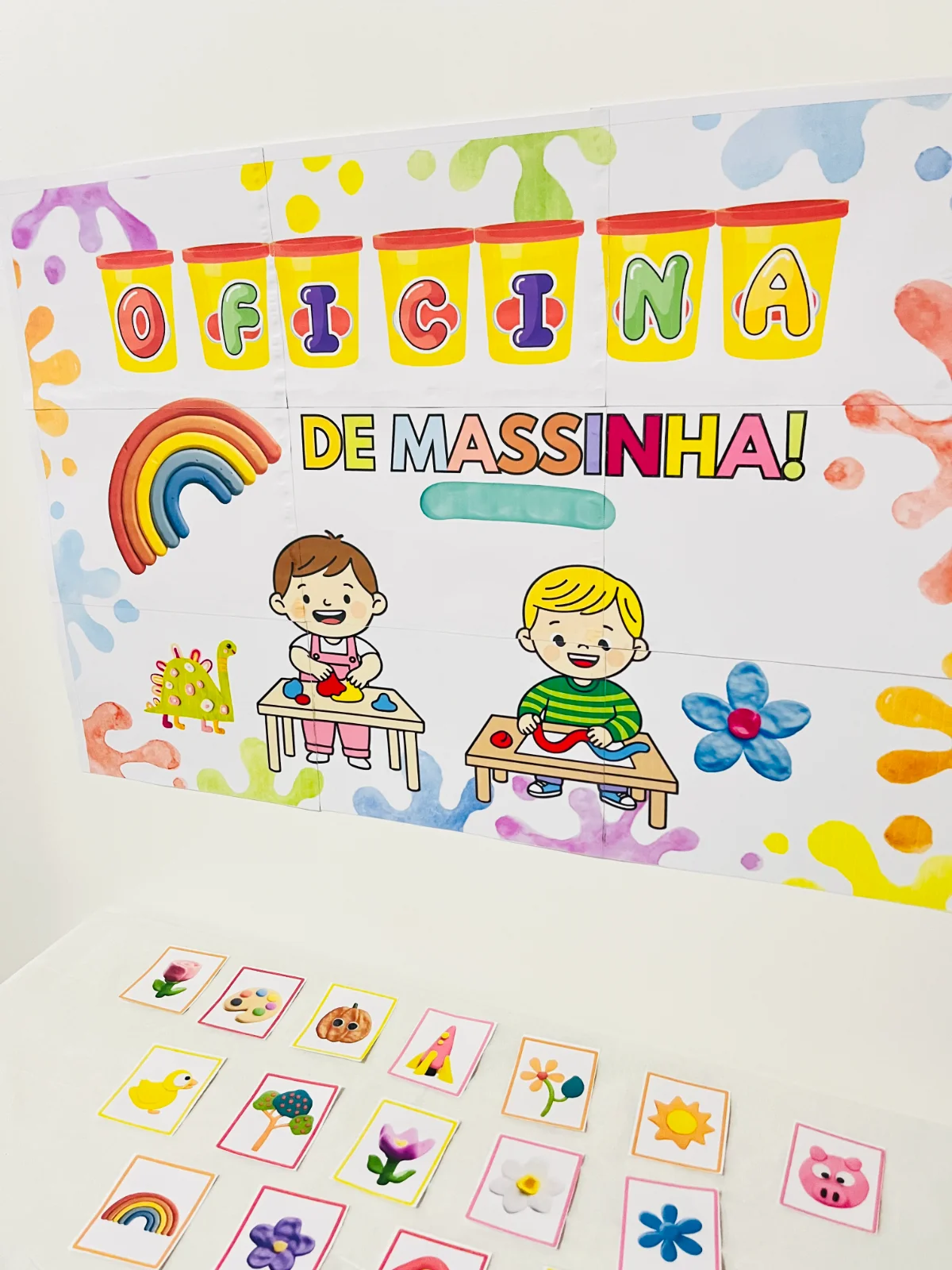 Vamos Brincar com Massinha – Cards Divertidos para Educação Infantil — amostra 5: A Oficina de Massinha de Modelar é um…