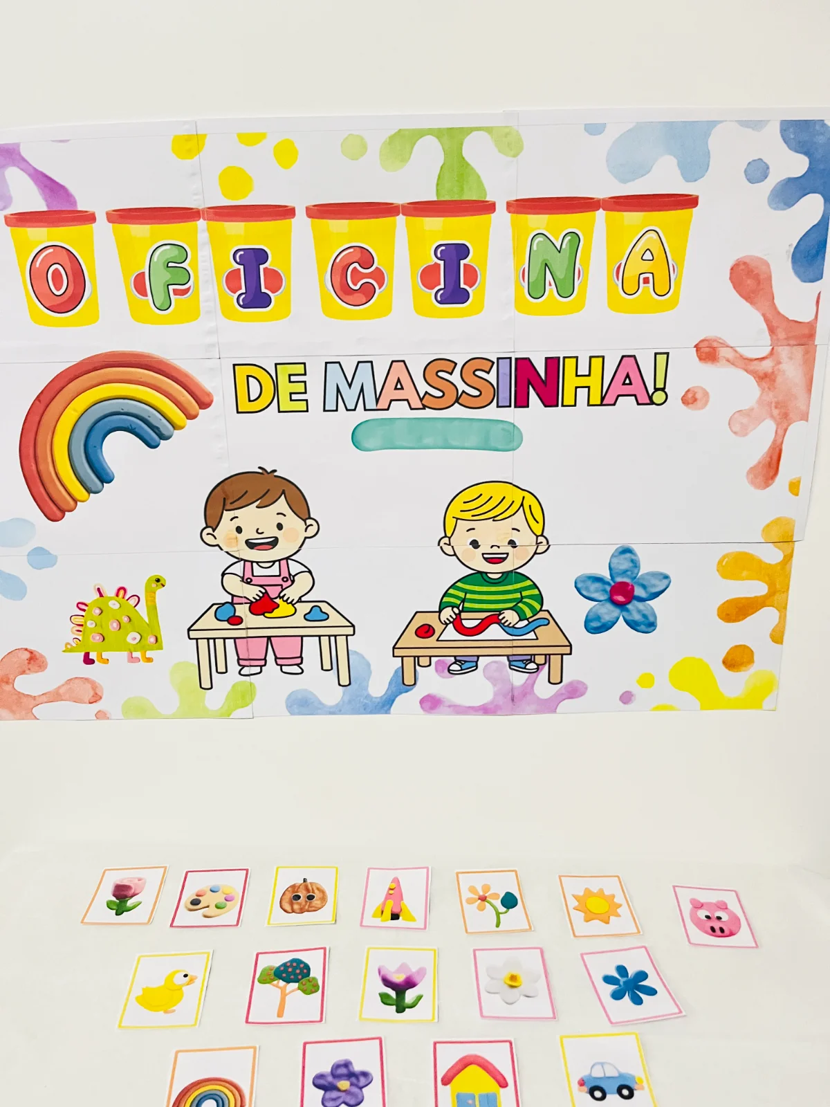 Vamos Brincar com Massinha – Cards Divertidos para Educação Infantil — amostra 6: A Oficina de Massinha de Modelar é um…