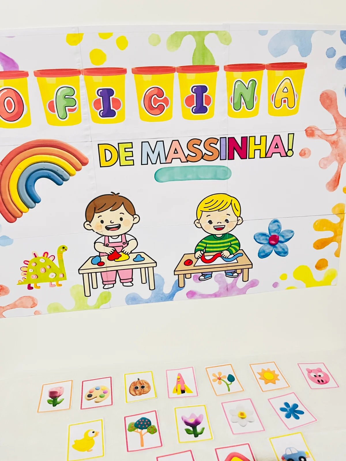Vamos Brincar com Massinha – Cards Divertidos para Educação Infantil — amostra 7: A Oficina de Massinha de Modelar é um…