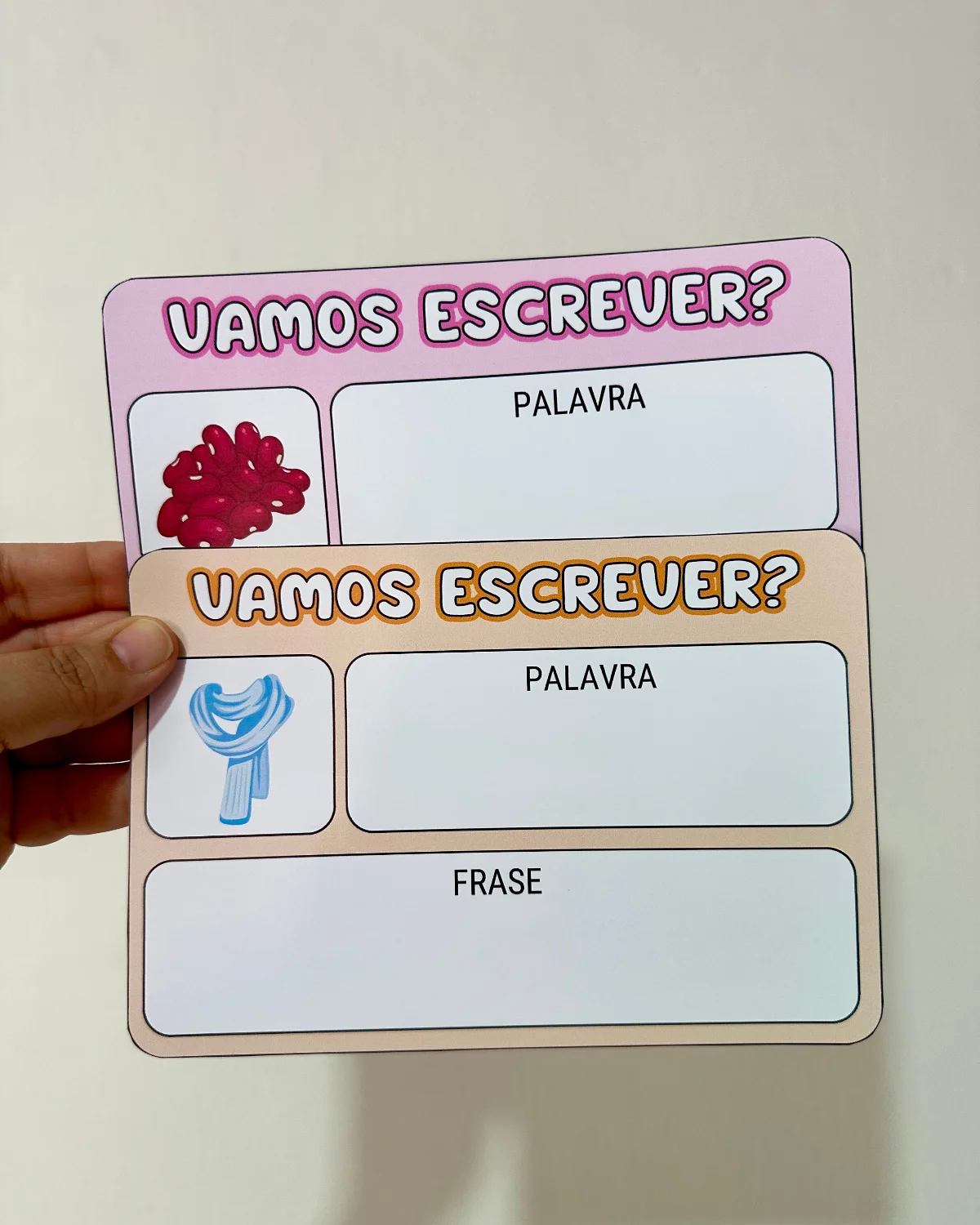 Vamos Escrever – 84 Fichas de Leitura e Escrita com Imagens (Educação Especial) — amostra 1: O arquivo Vamos Escrever é uma…