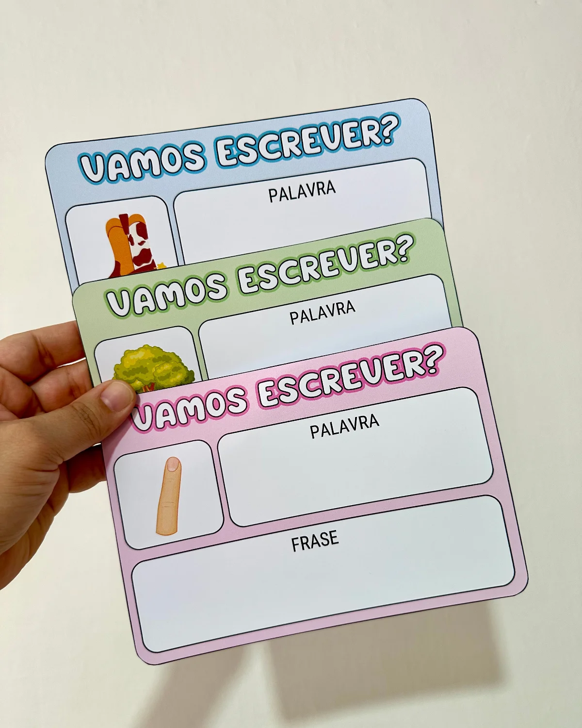 Vamos Escrever – 84 Fichas de Leitura e Escrita com Imagens (Educação Especial) — amostra 3: O arquivo Vamos Escrever é uma…