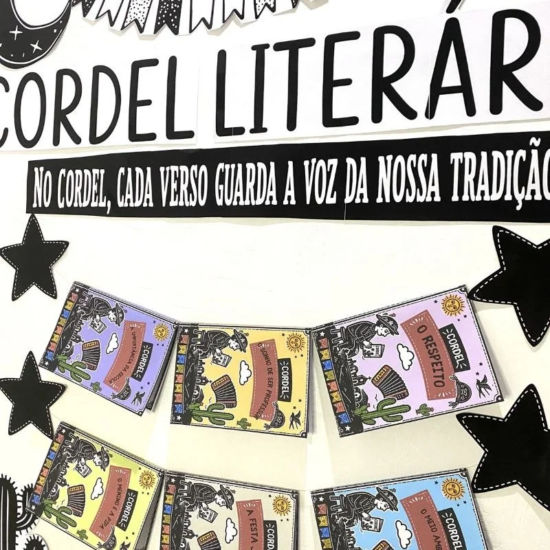 Varal Cordel Literário para Imprimir | Projeto Leitura Educação Infantil — amostra 1: Leitura, cultura e criatividade em um…