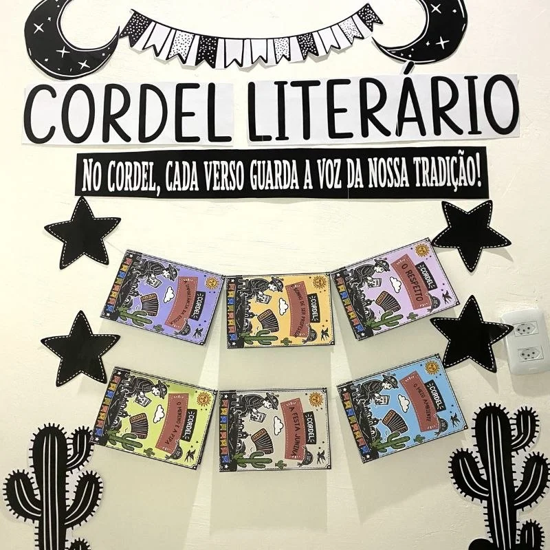 Varal Cordel Literário para Imprimir | Projeto Leitura Educação Infantil — amostra 2: Leitura, cultura e criatividade em um…