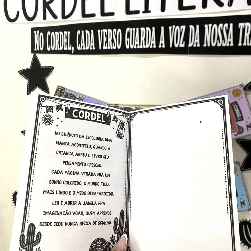 Varal Cordel Literário para Imprimir | Projeto Leitura Educação Infantil — amostra 3: Leitura, cultura e criatividade em um…