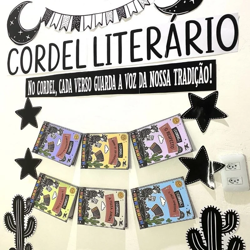 Varal Cordel Literário para Imprimir | Projeto Leitura Educação Infantil — amostra 4: Leitura, cultura e criatividade em um…