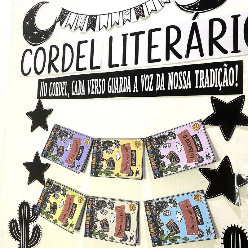 Varal Cordel Literário para Imprimir | Projeto Leitura Educação Infantil — amostra 5: Leitura, cultura e criatividade em um…