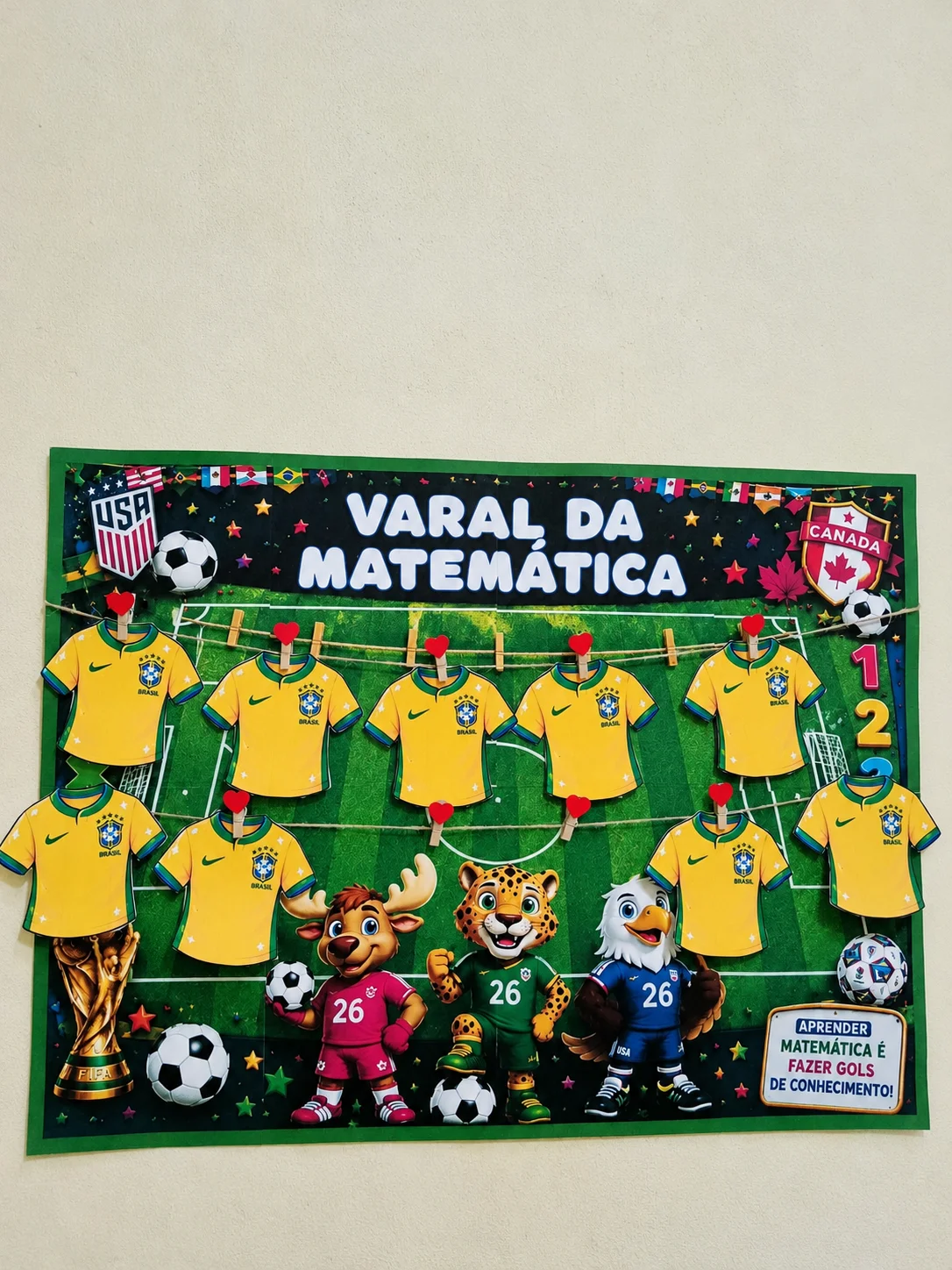 Varal da Matemática Copa do Mundo | Atividades Matemáticas para Imprimir — amostra 2: Um recurso lúdico e interativo para…
