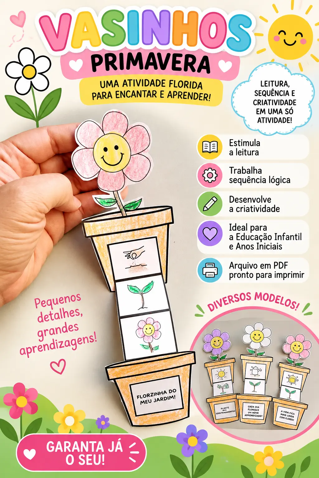 VASINHOS PRIMAVERA- EDUCAÇÃO INFANTIL E FUNDAMENTAL — capa do material