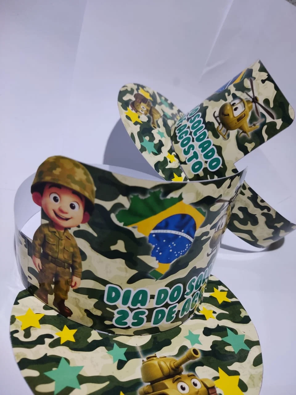 Viseira dia do soldado colorida – PDF para Imprimir — amostra 3: Deixe a comemoração do Dia do Soldado ainda mais especial… Viseira dia do soldado colorida – PDF para Imprimir — amostra 3: Deixe a comemoração do Dia do Soldado ainda mais especial…