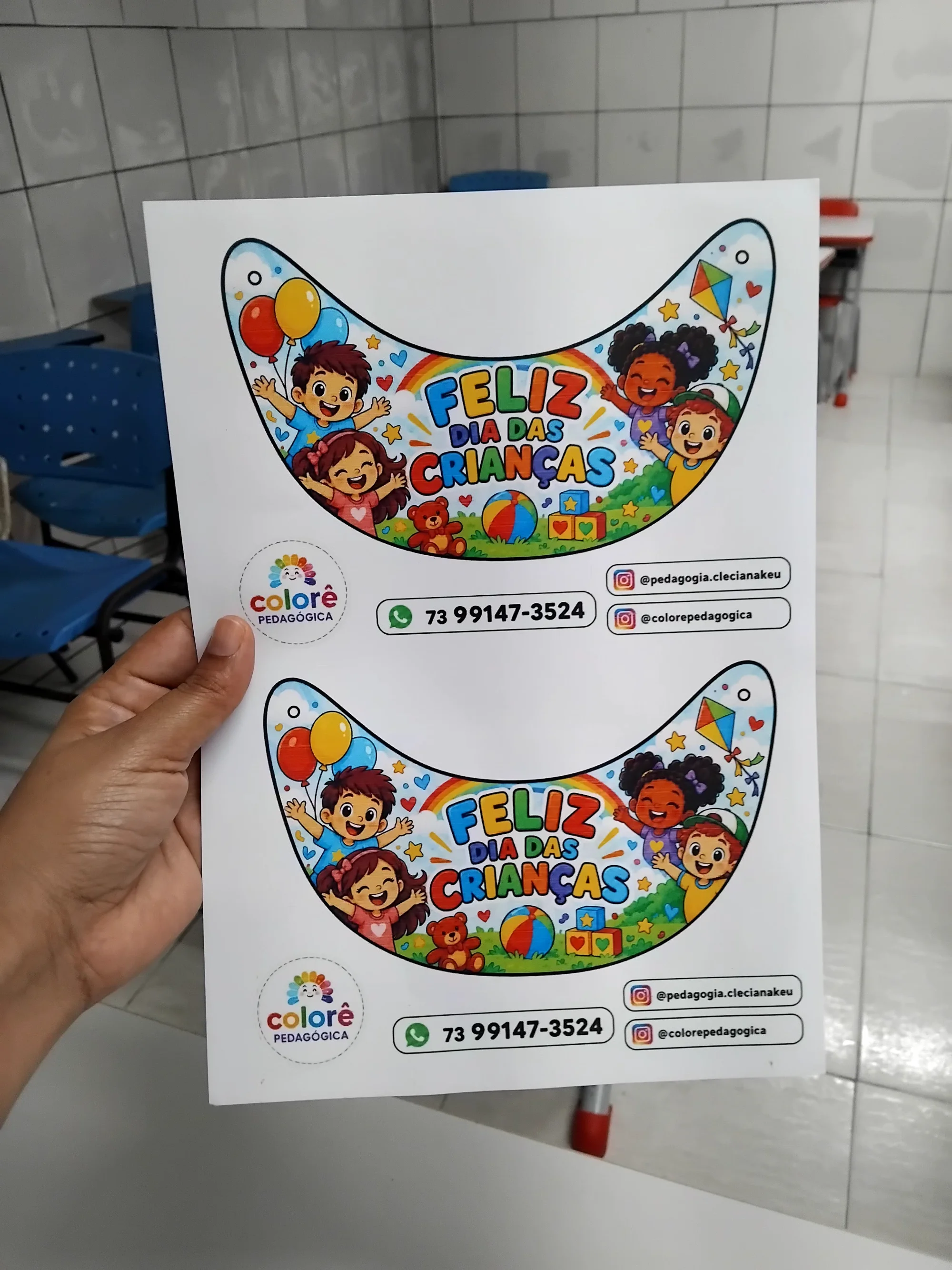 🎉 VISEIRA — FELIZ DIA DAS CRIANÇAS 🎉 EDUCAÇÃO INFANTIL — amostra 1: Deixe a comemoração do Dia das Crianças ainda mais…