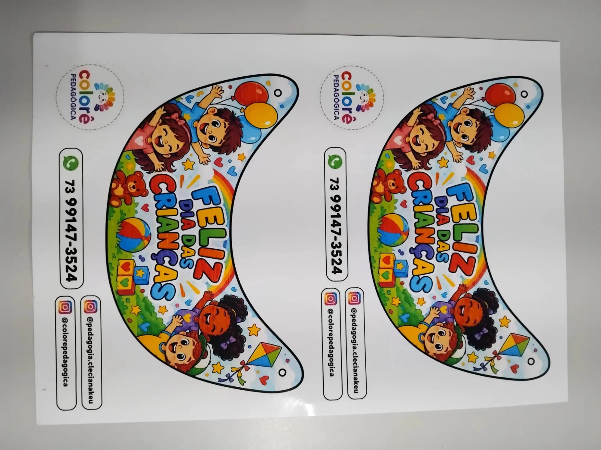 🎉 VISEIRA — FELIZ DIA DAS CRIANÇAS 🎉 EDUCAÇÃO INFANTIL — amostra 2: Garanta já este recurso e proporcione às crianças uma…