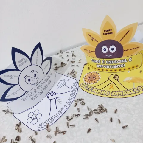 Viseira para foto Setembro Amarelo ED. INFANTIL - ENSINO FUNDAMENTAL — capa do material
