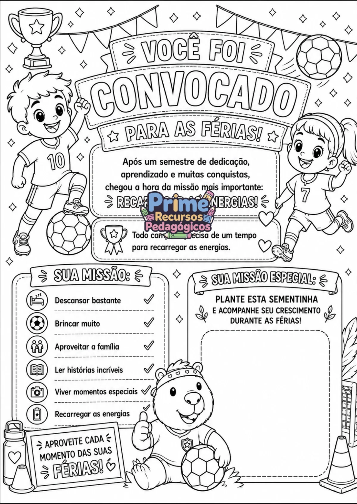 🏆 Você Foi Convocado Para As Férias! ⚽ — amostra 2: Depois de um semestre cheio de aprendizados, desafios e conquistas,…