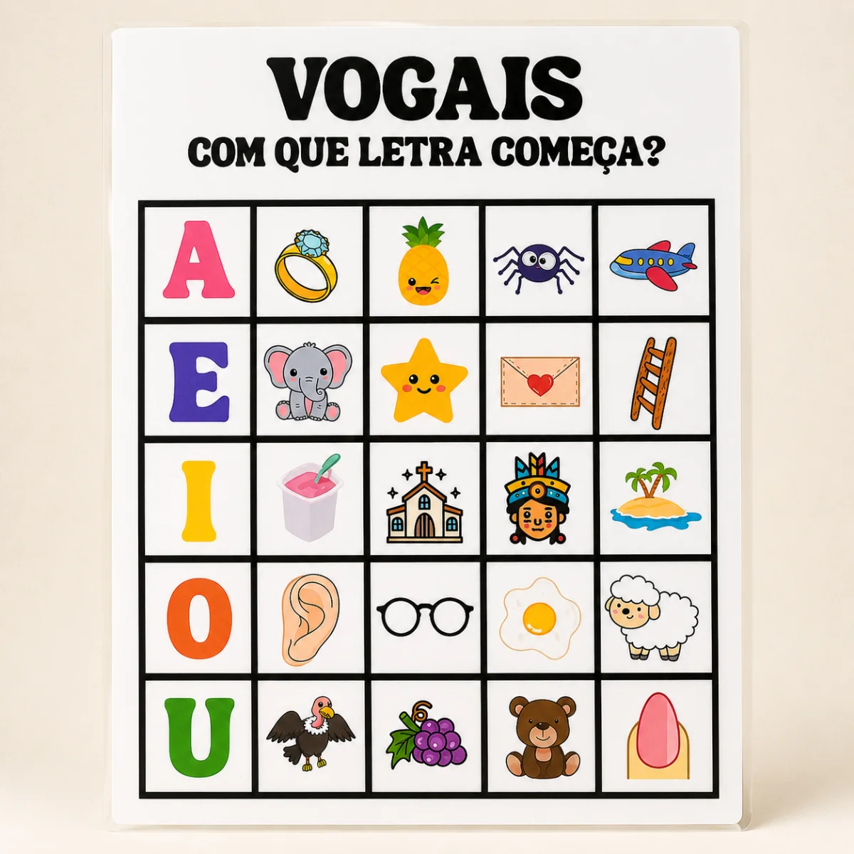 Vogais: Com Que Letra Começa? – Atividade de Alfabetização — amostra 2: Vogais: Com Que Letra Começa