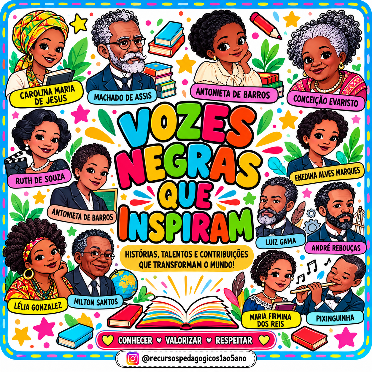 🖤✨ Vozes Negras que Inspiram – Consciência Negra — amostra 1: 📦 O que acompanha? 🖤✨ Vozes Negras que Inspiram – Consciência Negra — amostra 1: 📦 O que acompanha?