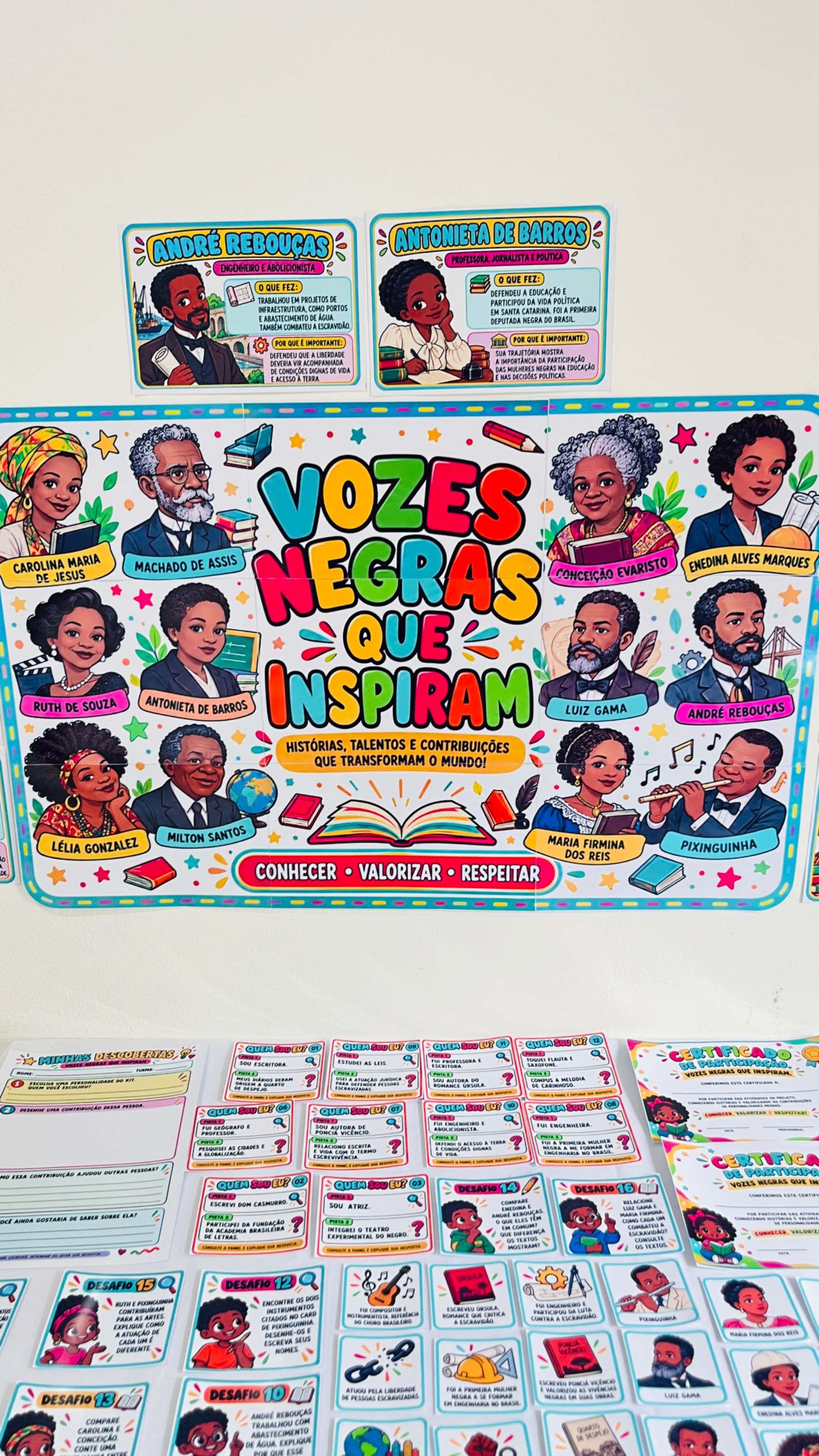 Vozes Negras que Inspiram – Kit Consciência Negra — amostra 1: Kit pedagógico completo para trabalhar a Consciência Negra,…