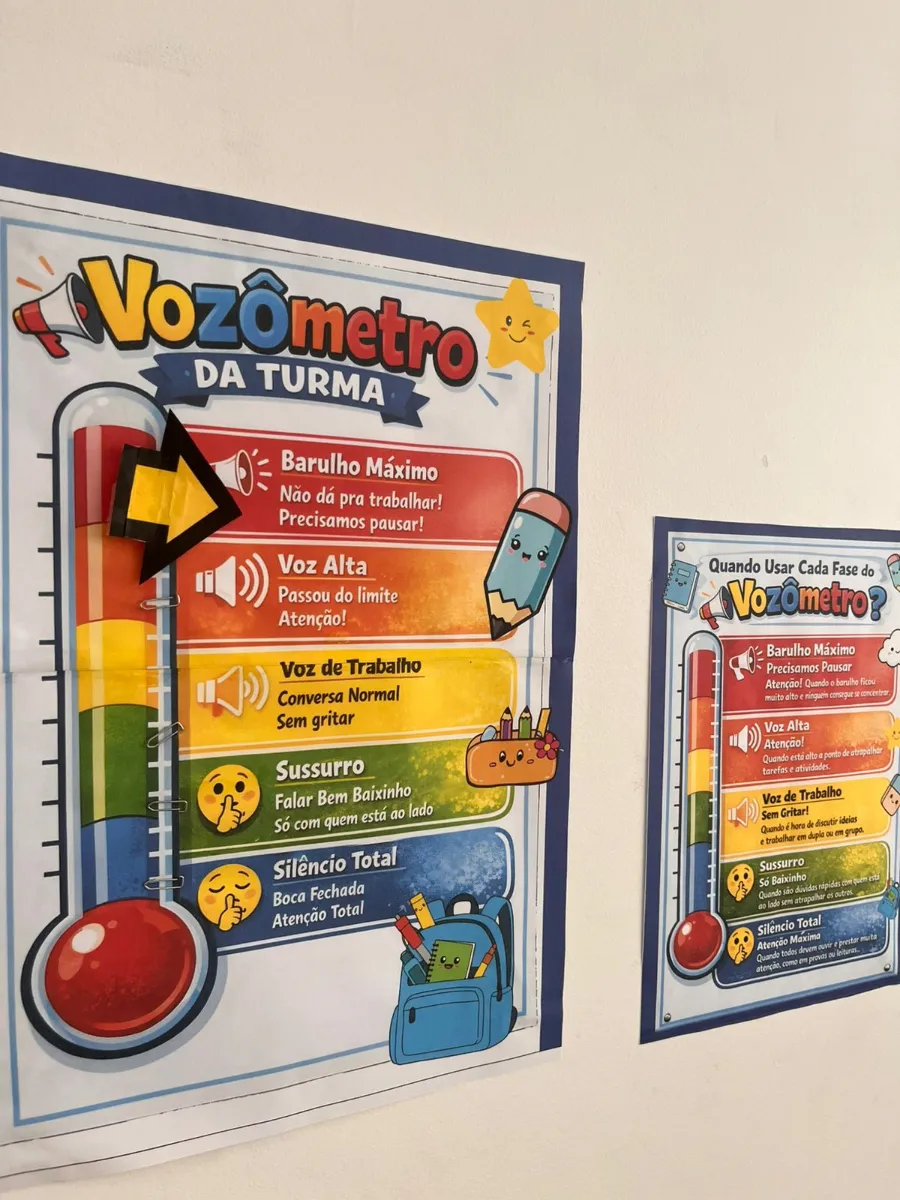 Vozômetro da Turma - Painel e Recuso para Regular Barulho — amostra 3: O Vozômetro é um Recurso Pedagógico que promove…