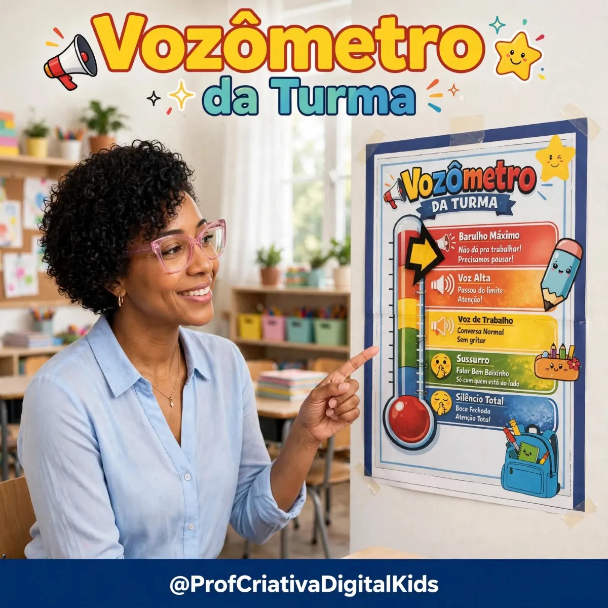 Vozômetro da Turma - Painel e Recuso para Regular Barulho — Outros para Educação Infantil: O Vozômetro é um Recurso…