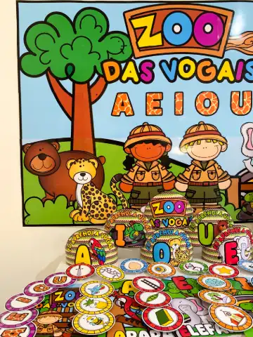 Zoo das Vogais — amostra 6: Um material lindo, completo e preparado com muito carinho para trabalhar o conteúdo com as…